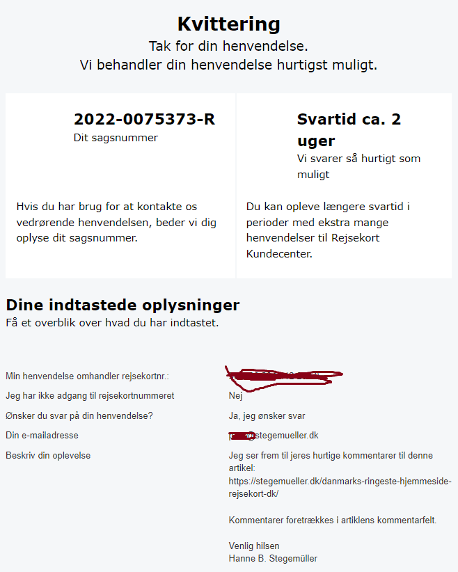 Danmarks ringeste hjemmeside: rejsekort.dk